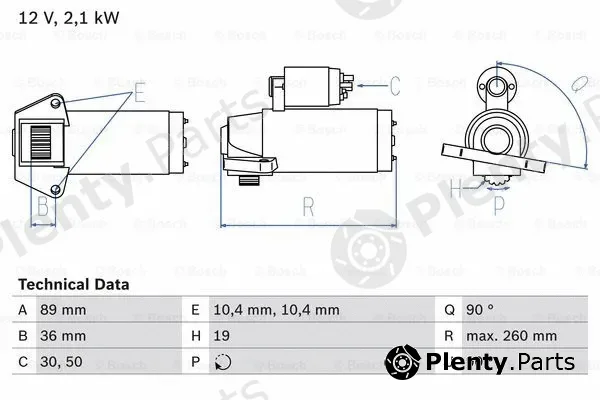Bosch 0986021351 — Starter