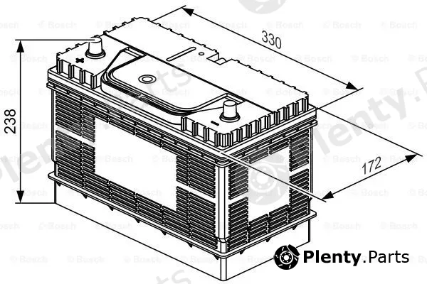 Bosch 0092L40340 — Starter Battery SLI