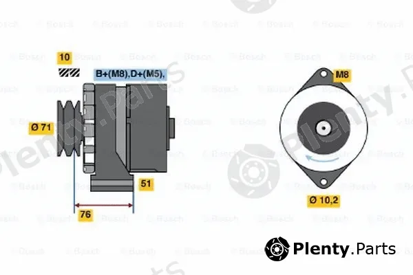 Bosch 0120488303 — Alternator
