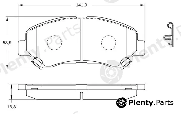 Bosch 0986BB0838 — Brake Pad Set, disc brake