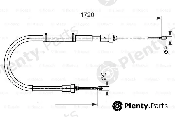 Bosch 1987482411 — Cable Pull, parking brake