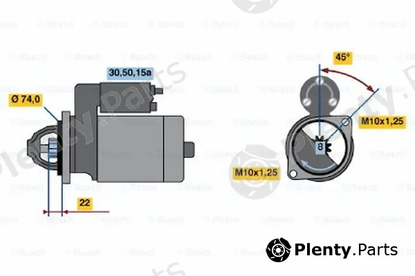 Bosch 0986012281 — Starter