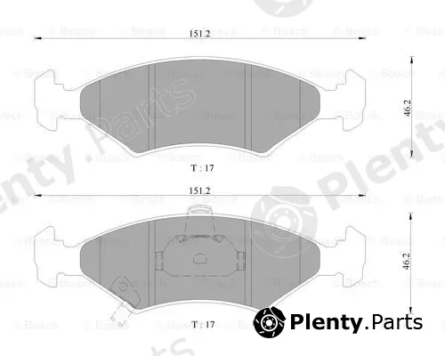 Bosch 0986505660 — Brake Pad Set, disc brake