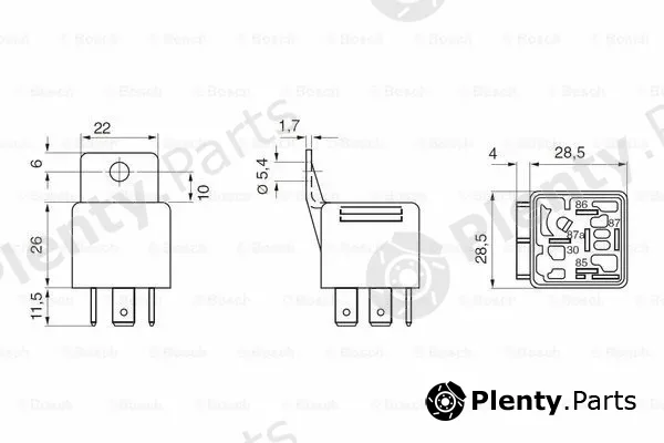 Bosch 0332019801 — Relay, main current
