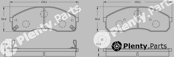 Bosch 0986BB0116 — Brake Pad Set, disc brake
