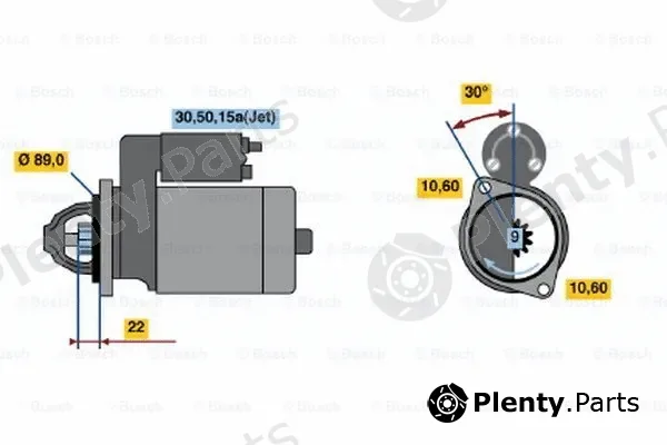 Bosch 0001108091 — Starter