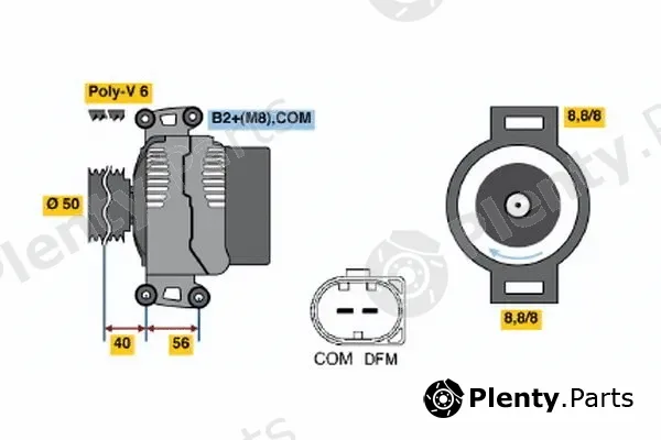Bosch 0124525055 — Alternator