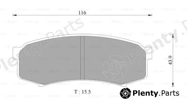Bosch 0986AB2074 — Brake Pad Set, disc brake