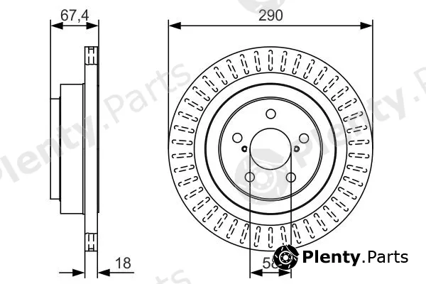 Bosch 0986479T56 — Brake Disc