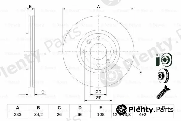 Bosch 0986478979 — Brake Disc