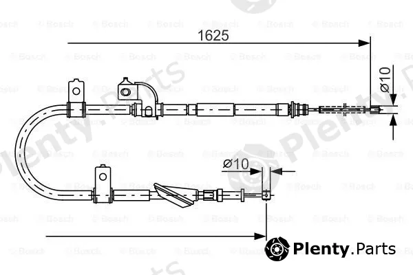 Bosch 1987482081 — Cable Pull, parking brake
