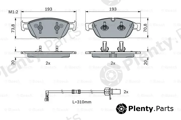 Bosch 0986494986 — Brake Pad Set, disc brake