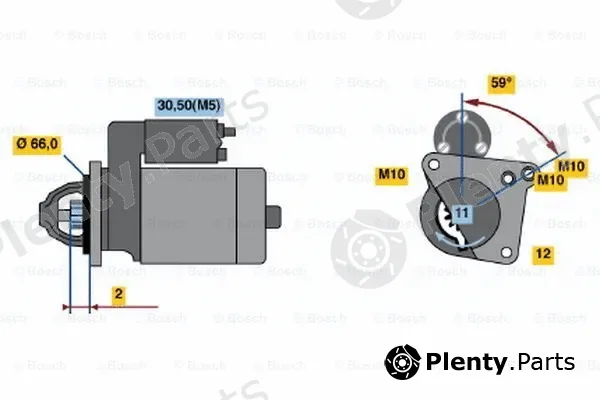 Bosch 0001108428 — Starter