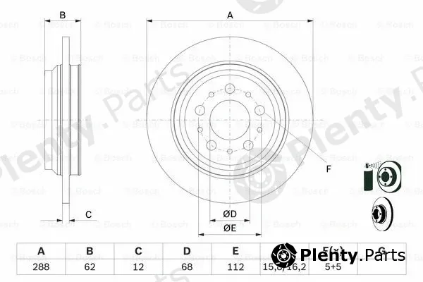 Bosch 0986479309 — Brake Disc