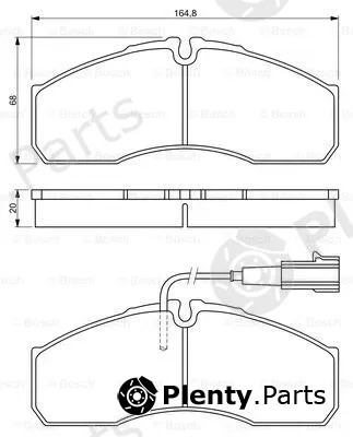 Bosch 0986494278 — Brake Pad Set, disc brake