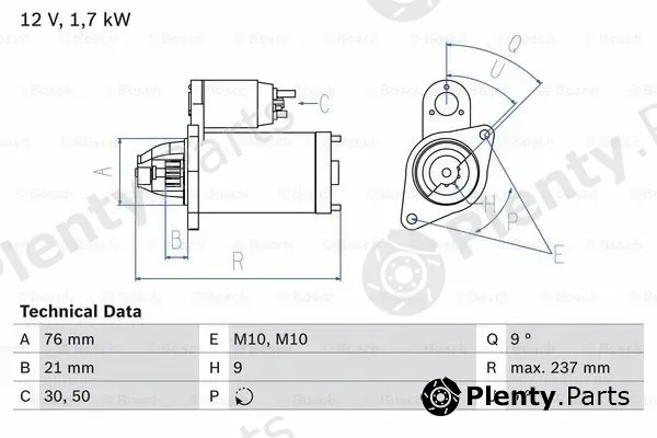 Bosch 0986021980 — Starter