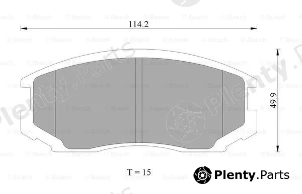 Bosch 0986AB2407 — Brake Pad Set, disc brake