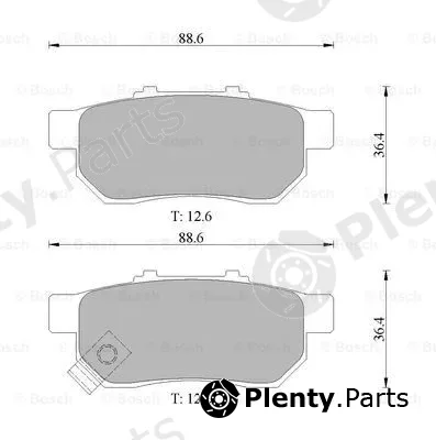 Bosch 0986505639 — Brake Pad Set, disc brake
