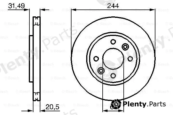 Bosch 0986478278 — Brake Disc