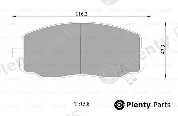 Bosch 0986AB1028 — Brake Pad Set, disc brake