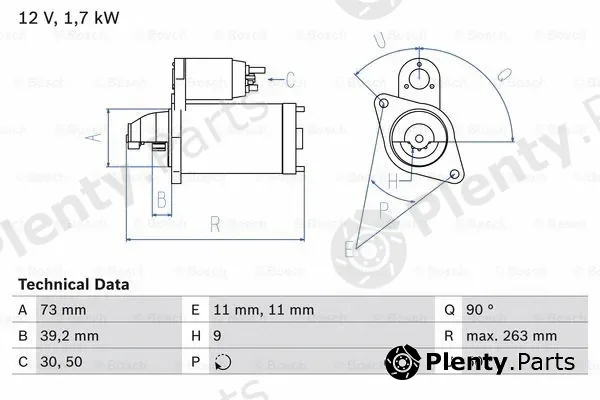 Bosch 0986017440 — Starter