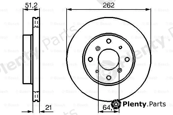 Bosch 0986478447 — Brake Disc