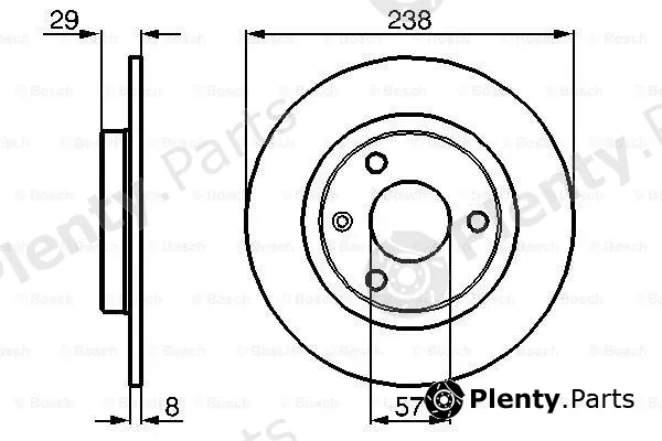 Bosch 0986478246 — Brake Disc