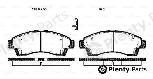 Bosch 0986TB2759 — Brake Pad Set, disc brake