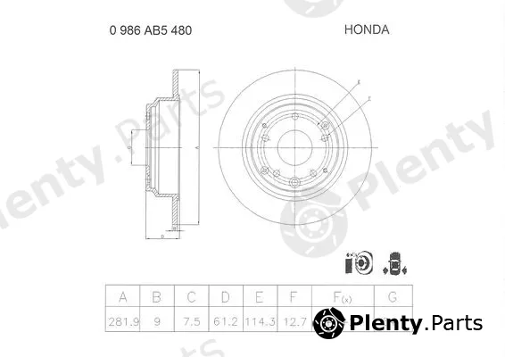 Bosch 0986AB5480 — Brake Disc
