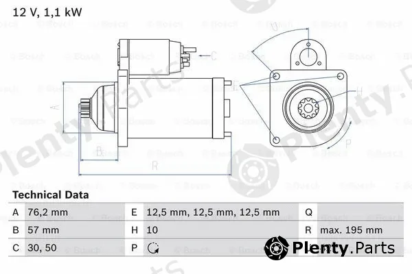 Bosch 0986020330 — Starter