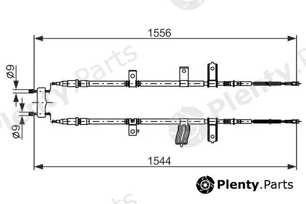 Bosch 1987482926 — Cable Pull, parking brake
