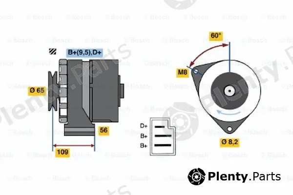 Bosch 9120080176 — Alternator