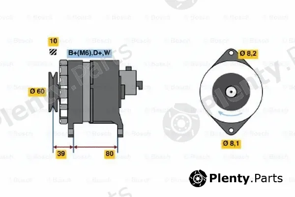 Bosch 0986034450 — Alternator