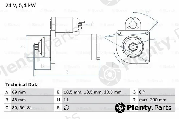 Bosch 0986014910 — Starter