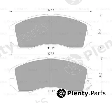 Bosch 0986505796 — Brake Pad Set, disc brake