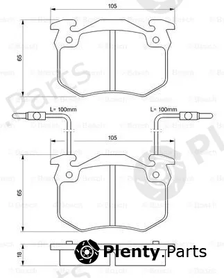 Bosch 0986466311 — Brake Pad Set, disc brake