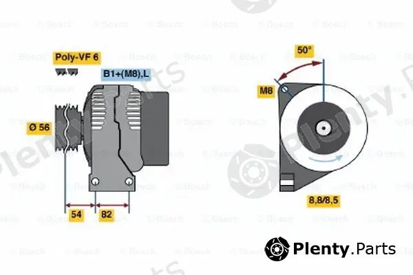 Bosch 0124625003 — Alternator
