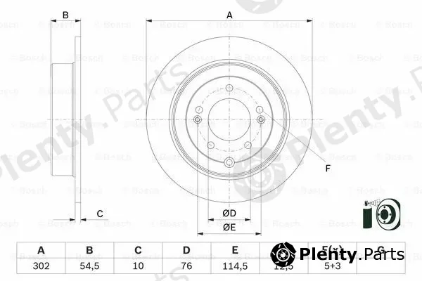 Bosch 0986479E45 — Brake Disc
