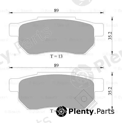 Bosch 0986AB2033 — Brake Pad Set, disc brake