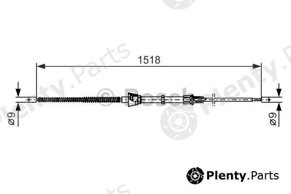 Bosch 1987482375 — Cable Pull, parking brake