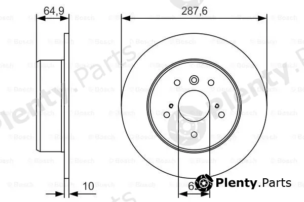 Bosch 0986479T69 — Brake Disc