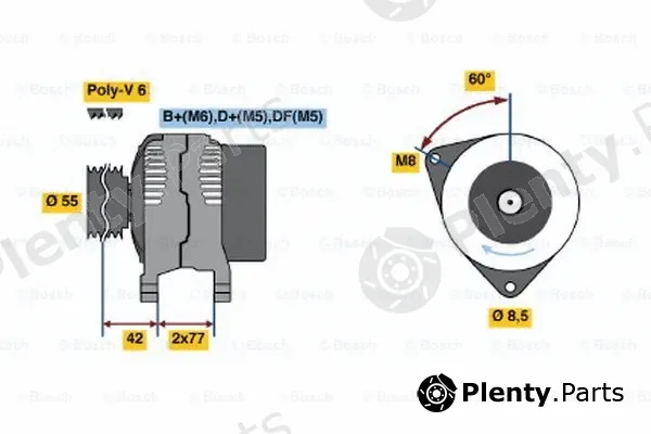 Bosch 0123310054 — Alternator