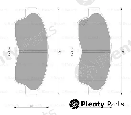 Bosch 0986AB2242 — Brake Pad Set, disc brake