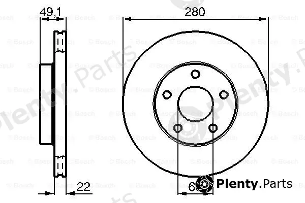 Bosch 0986478833 — Brake Disc