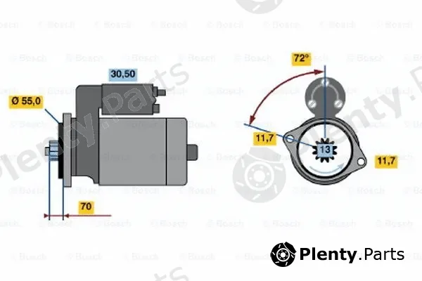 Bosch 0986016511 — Starter