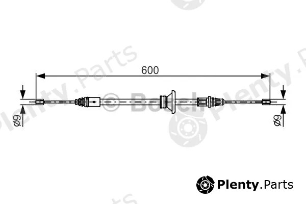 Bosch 1987482146 — Cable Pull, parking brake