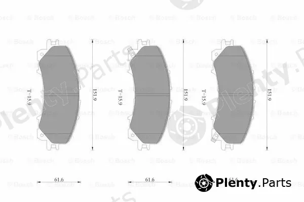 Bosch 0986AB3542 — Brake Pad Set, disc brake