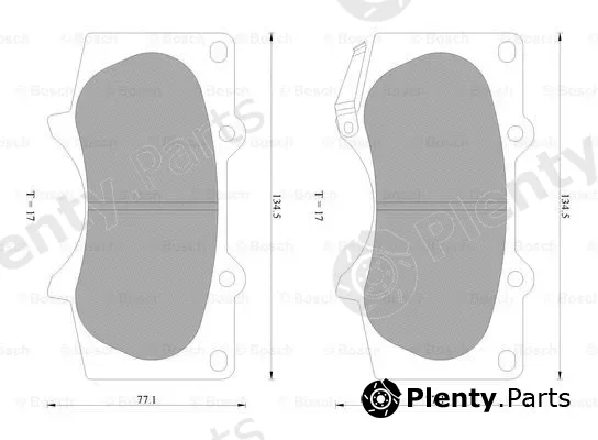 Bosch 0986AB2392 — Brake Pad Set, disc brake