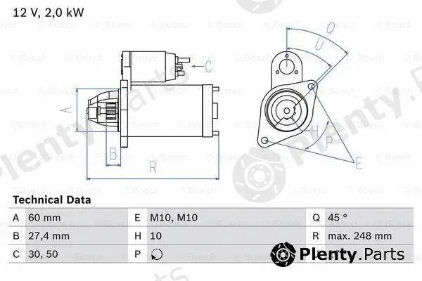 Bosch 0986023140 — Starter