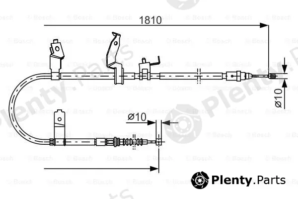 Bosch 1987482052 — Cable Pull, parking brake